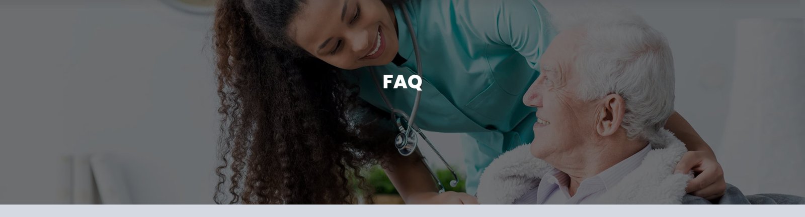 Nurse caring for an elderly patient